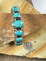 Number 8 Turquoise Row Bracelet