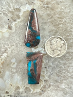 Deep Natural Blue Bisbee Cabochons