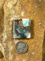 A Square Bisbee Turquoise in Quartz