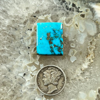 Natural Blue Bisbee Turquoise Cabochon