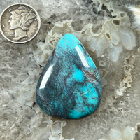 Light blue smoky Bisbee Turquoise Cabochon