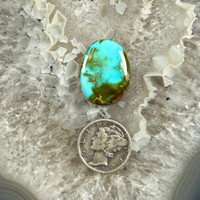 Royston two toned Turquoise cabochon with golden matrix