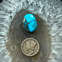 A lovely Bisbee Turquoise cabochon