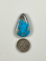 Kingman Turquoise with quartz cabochon