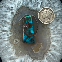 Awesome deep blue square cut Bisbee Turquoise Cab.