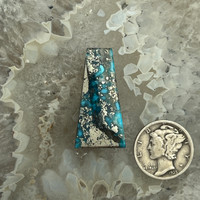 Ithaca Peak square cut Turquoise Cabochon