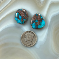Deep Blue Bisbee Turquoise Cabs