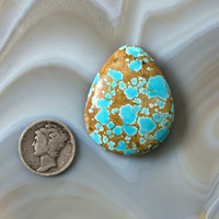 #8 Broad Golden Webbed Cabochon—