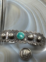 Classic 1940’s Navajo Turquoise Bracelet