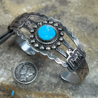 Old Navajo Turquoise Bracelet.