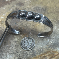 Old Navajo, silver Repose bracelet