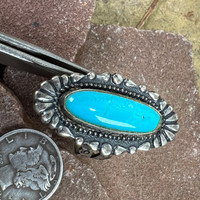A classic vintage Navajo turquoise ring