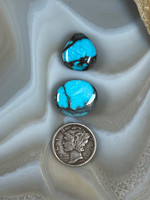 Bisbee Turquoise Cabochon Pair.
