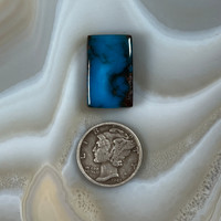 An awesome rectangular shaped Royal Blue Bisbee Turquoise Cabochon