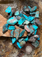 Bisbee Turquoise rough and tumbled