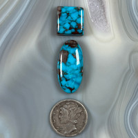Water Webbed Bisbee Turquoise Pair