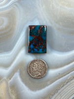 Awesome Royal Blue Bisbee Turquoise with Chocolate Brown Matrix 