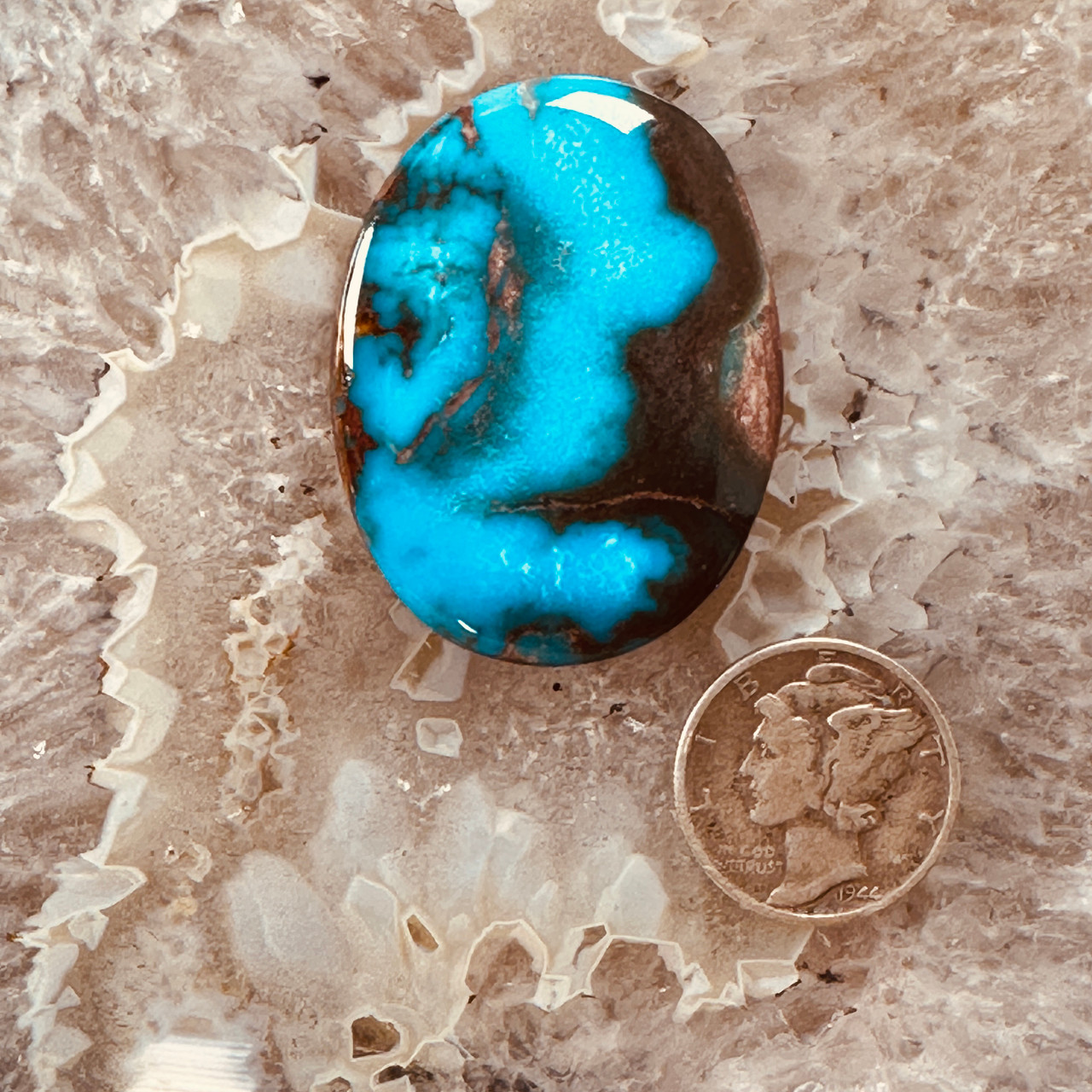 40% OFF Large Blue Turquoise Snake hot Cabochon/ backed/ seconds