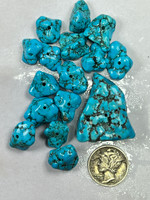 Sleeping Beauty drilled Turquoise nuggets