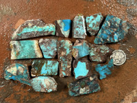 Bisbee Turquoise cut slabs