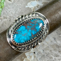 Authentic Bisbee Turquoise Ring By Derrick Gordon