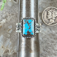 Bisbee turquoise ring by Derrick Gordon-143