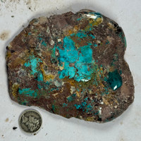 Lg Bisbee Turquoise Specimen Rock