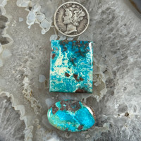 Unique Bisbee Turquoise Cabochon Lot