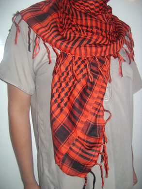 Red with Tassels Shemagh Scarf