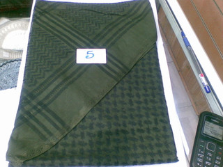 Army Green and Black Shemagh Scarf