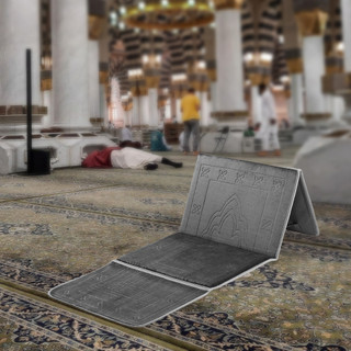 Luxury Back Rest Medical Prayer Mat Rug Carpet Recline Chair Muslim Travel Seat