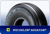 Tyre - MichelinÂ® Aviator, PN: 077-345-0, 6.50-10-8