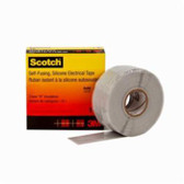 3M ScotchÂ® Self-Fusing Silicone Rubber Electrical Tape 70, 1 in x 30 ft,Sky Blue/Gray