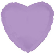 43cm Inflated Foil Heart - Lilac