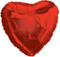 Flat 31" Red Foil Heart