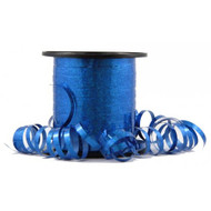 5mm x 225mtr Holographic Blue Metallic Curl Ribbon