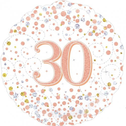 Ballons 30 ans Rose Gold