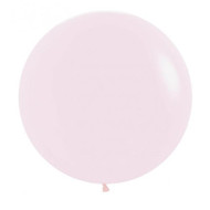 60cm (24") Round Matte Pastel Pink - Each
