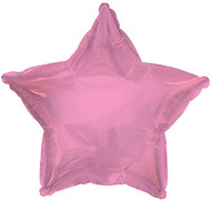 43cm Inflated Foil Star - Light Pink
