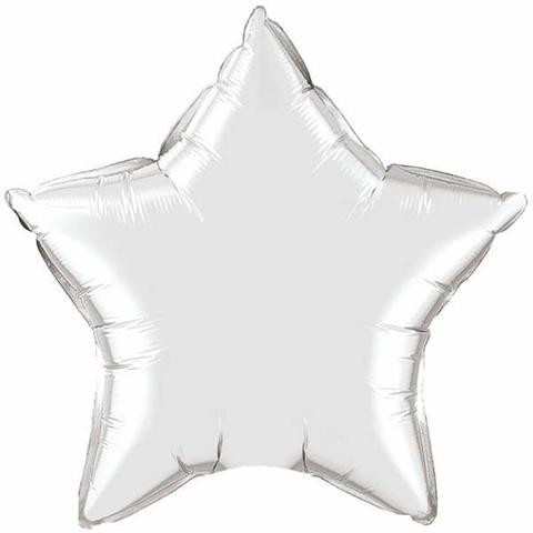 Flat 90cm Silver Foil Star