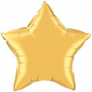 Inflated 90cm Gold Foil Star