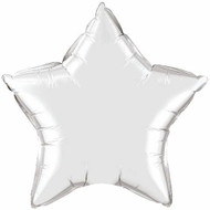 Inflated 90cm Silver Foil Star