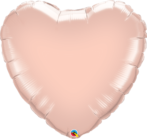 INFLATED 90cm Rose Gold Foil Heart