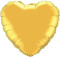 INFLATED 90cm Gold Foil Heart