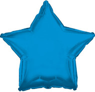43cm Solid Blue Stars - Flat Pack of 5