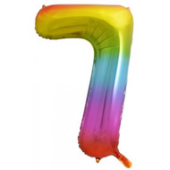 86cm #7 Rainbow Splash - Inflated Shape