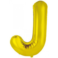 86cm Gold J - Inflated