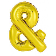 86cm Gold Ampersand - Inflated