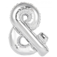 86cm Silver Ampersand - Inflated