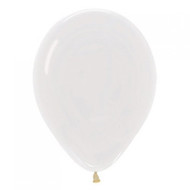 30cm Inflated Crystel Latex - Diamond Clear